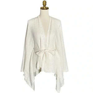 NEW YORK & CO | Women’s Knit Tie Front Rhinestones Embellished Poncho Size OS